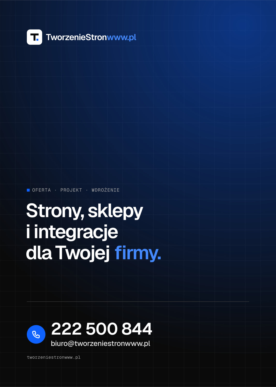 Teczka ofertowa – przód – podgląd