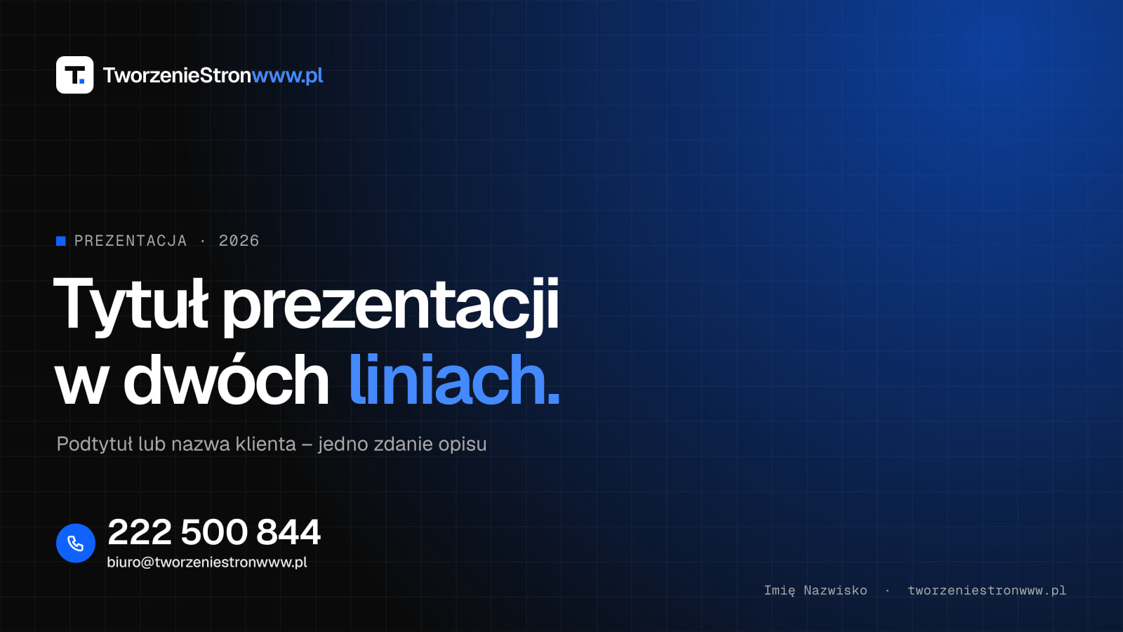 Szablon prezentacji 16:9 – podgląd