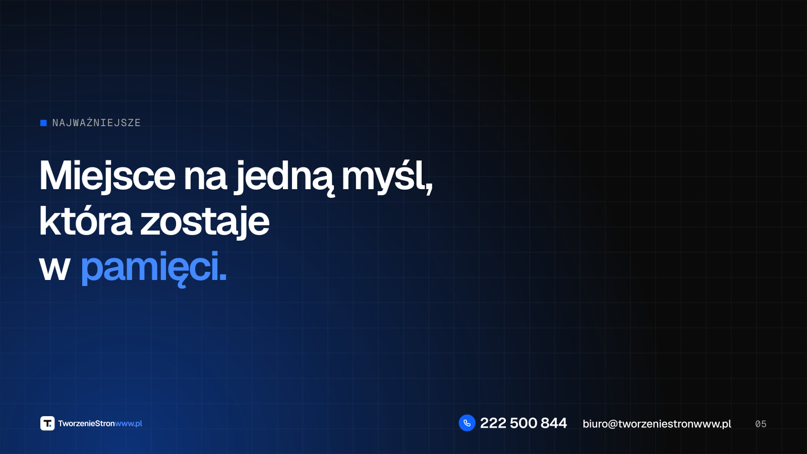 Slajd – myśl przewodnia – podgląd
