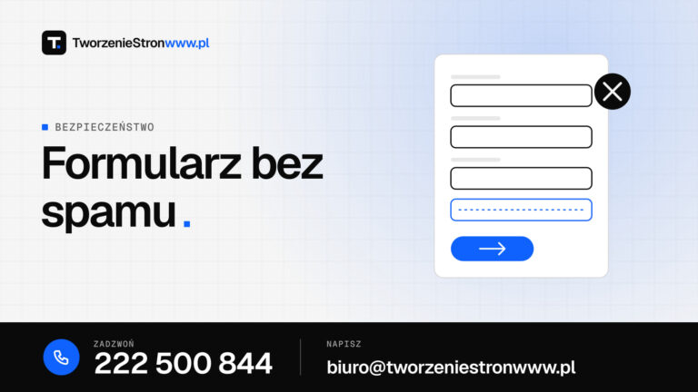 Formularz bez spamu – grafika do artykułu „Formularz kontaktowy bez spamu – skuteczne metody ochrony”