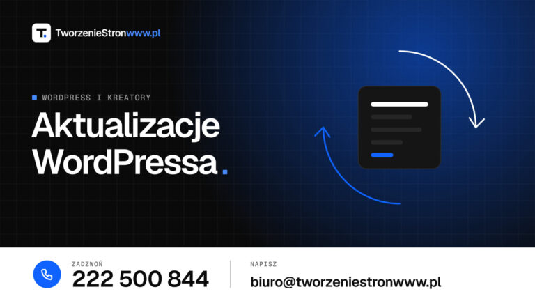 Aktualizacje WordPressa – grafika do artykułu „Jak bezpiecznie aktualizować WordPressa, motywy i wtyczki”
